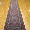 4′ x 16′ Persian Navy Runner Malayer Rug – Traditional Hand-Knotted Wool