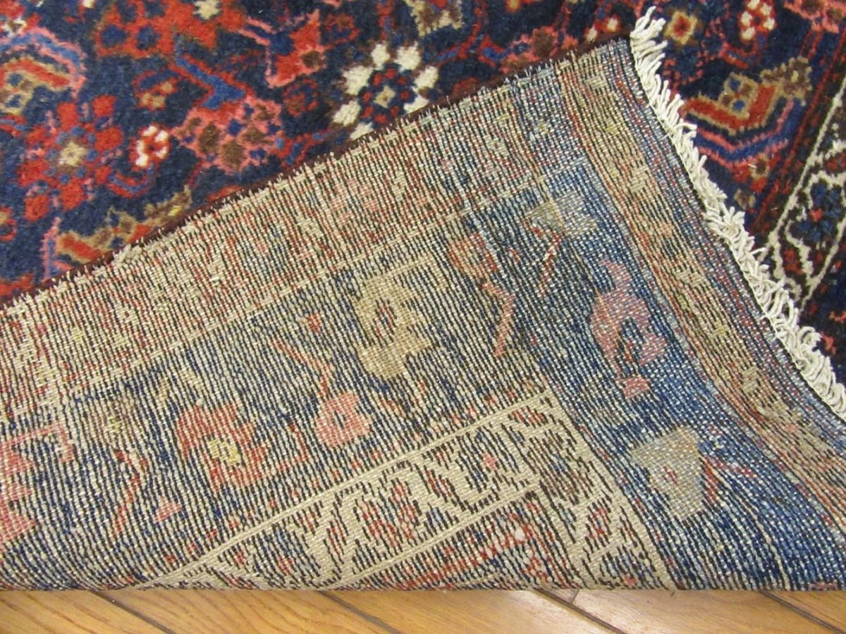4′ x 16′ Persian Navy Runner Malayer Rug – Traditional Hand-Knotted Wool