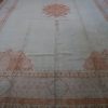 13′ x 17′ Ivory Fine Hand-Knotted Antique Turkish Oushak – Traditional Wool