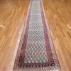 3′ x 17′ Antique Persian Ivory Runner Rug – Hand-Knotted Wool - 1 3′ x 17′ Antique Persian Ivory Runner Rug – Hand-Knotted Wool