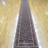 2′ x 19′ India Herati Design Charcoal Traditional Runner Rug – Hand-Knotted Wool