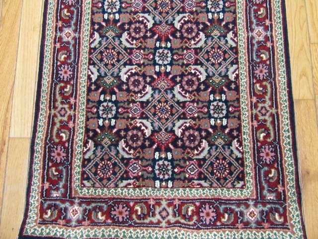 2′ x 19′ India Herati Design Charcoal Traditional Runner Rug – Hand-Knotted Wool