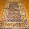 4′ x 8′ Antique Caucasian Kazak Rust Traditional Runner Rug – Hand-Knotted Wool