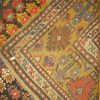 4′ x 8′ Antique Caucasian Kazak Rust Traditional Runner Rug – Hand-Knotted Wool