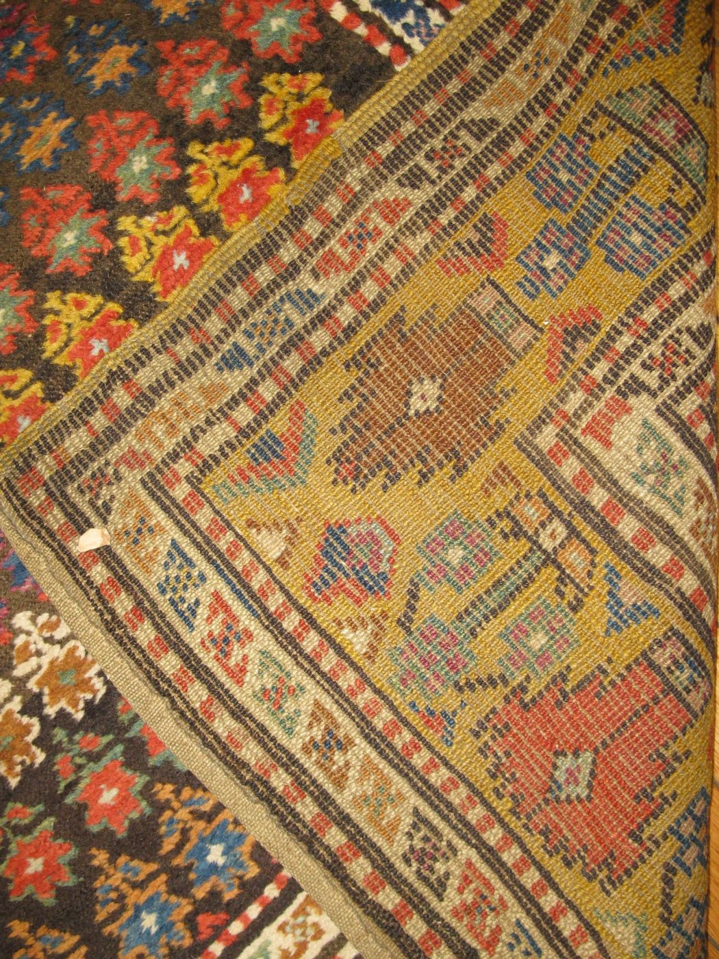 4′ x 8′ Antique Caucasian Kazak Rust Traditional Runner Rug – Hand-Knotted Wool