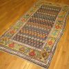 4′ x 8′ Antique Caucasian Kazak Rust Traditional Runner Rug – Hand-Knotted Wool
