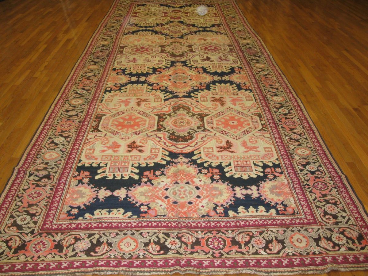 6′ x 18′ Antique Caucasian Kazak Rust Traditional Runner Rug – Hand-Knotted Wool - 1 6′ x 18′ Antique Caucasian Kazak Rust Traditional Runner Rug – Hand-Knotted Wool