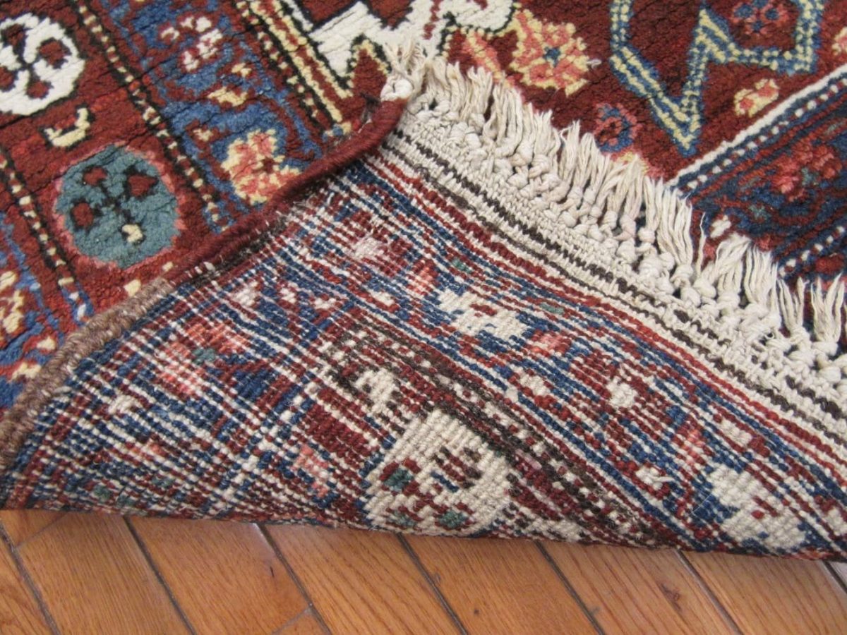3′ x 14′ Rust Fine Hand-Knotted Persian Heriz Rug – Antique Wool - 4 3′ x 14′ Rust Fine Hand-Knotted Persian Heriz Rug – Antique Wool