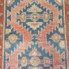 5′ x 11′ Antique Caucasian Bordjalu Kazak Rug – Blue – Hand Knotted Wool