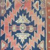 5′ x 11′ Antique Caucasian Bordjalu Kazak Rug – Blue – Hand Knotted Wool