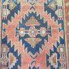 5′ x 11′ Antique Caucasian Bordjalu Kazak Rug – Blue – Hand Knotted Wool