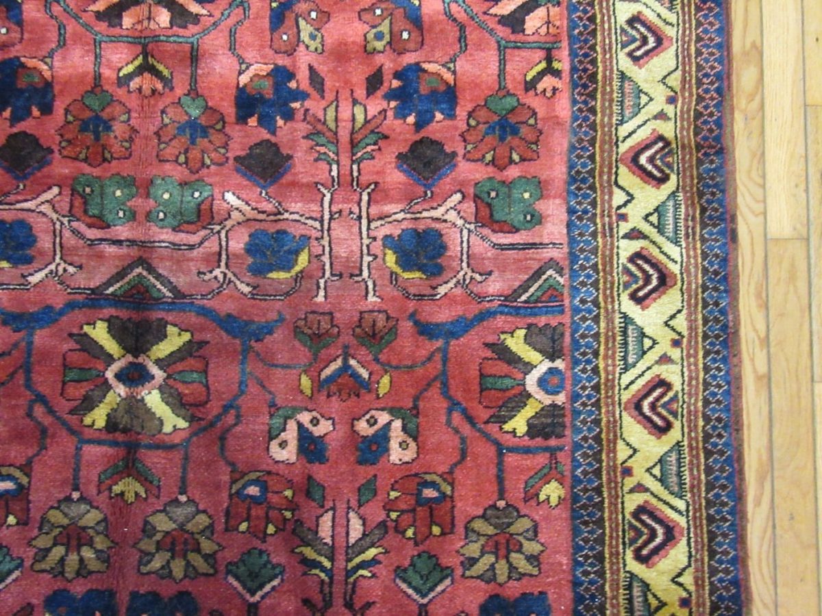 6′ x 18′ Persian Malayer(Ingelas) ventage Rug – Red – Hand Knotted Wool