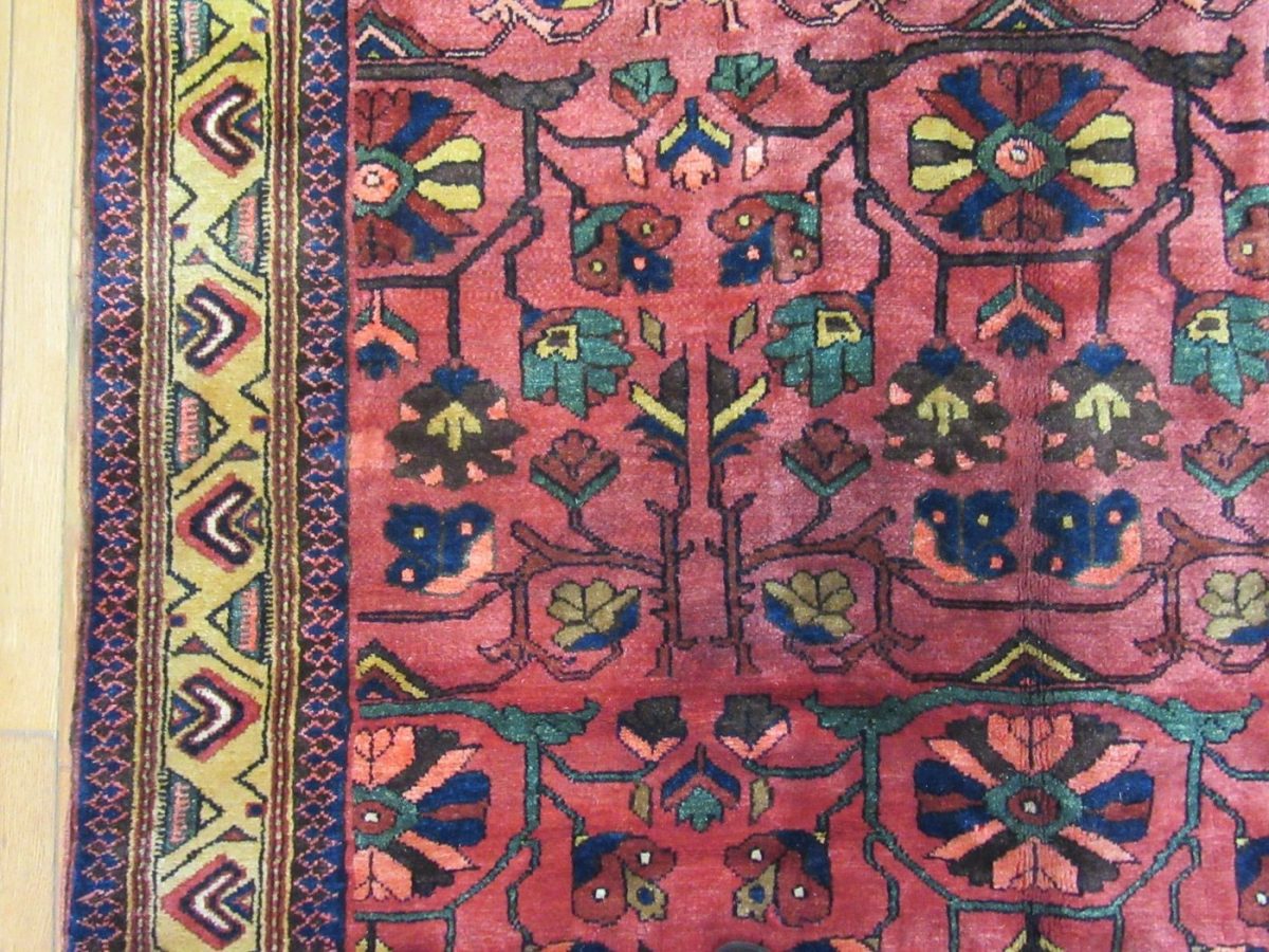 6′ x 18′ Persian Malayer(Ingelas) ventage Rug – Red – Hand Knotted Wool
