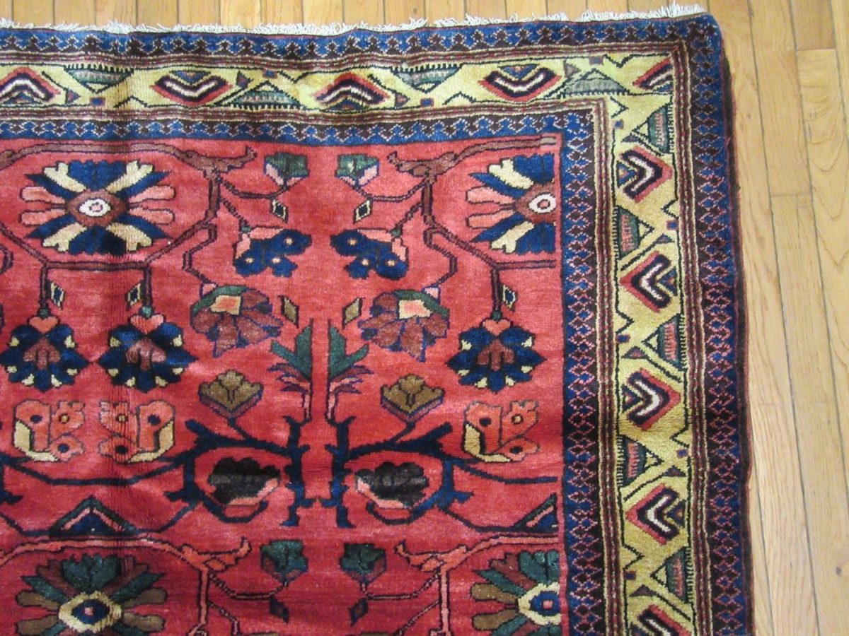 6′ x 18′ Persian Malayer(Ingelas) ventage Rug – Red – Hand Knotted Wool