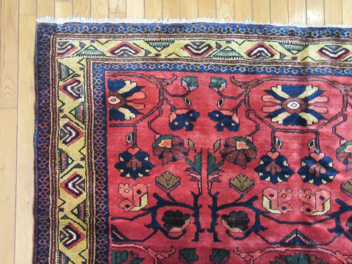 6′ x 18′ Persian Malayer(Ingelas) ventage Rug – Red – Hand Knotted Wool