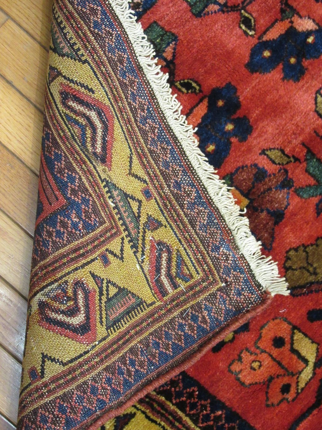 6′ x 18′ Persian Malayer(Ingelas) ventage Rug – Red – Hand Knotted Wool