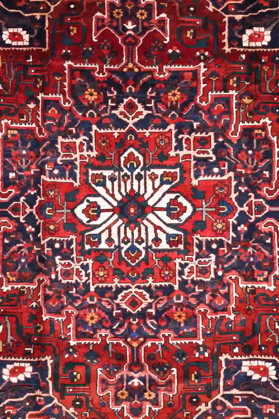 11′ x 12′ Red Fine Hand-Knotted Persian Bakhtiari Rug – Traditional Wool - 2 11′ x 12′ Red Fine Hand-Knotted Persian Bakhtiari Rug – Traditional Wool