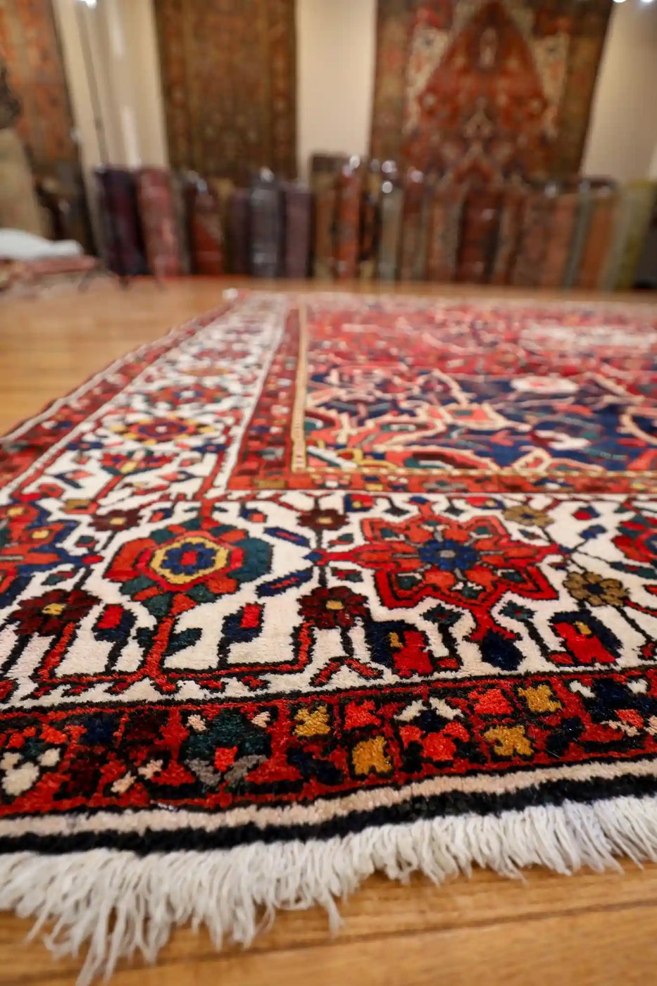11′ x 12′ Red Fine Hand-Knotted Persian Bakhtiari Rug – Traditional Wool - 5 11′ x 12′ Red Fine Hand-Knotted Persian Bakhtiari Rug – Traditional Wool