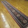 3′ x 18′ Antique Persian Heriz Runner Rug – Navy Blue – Hand Knotted Wool