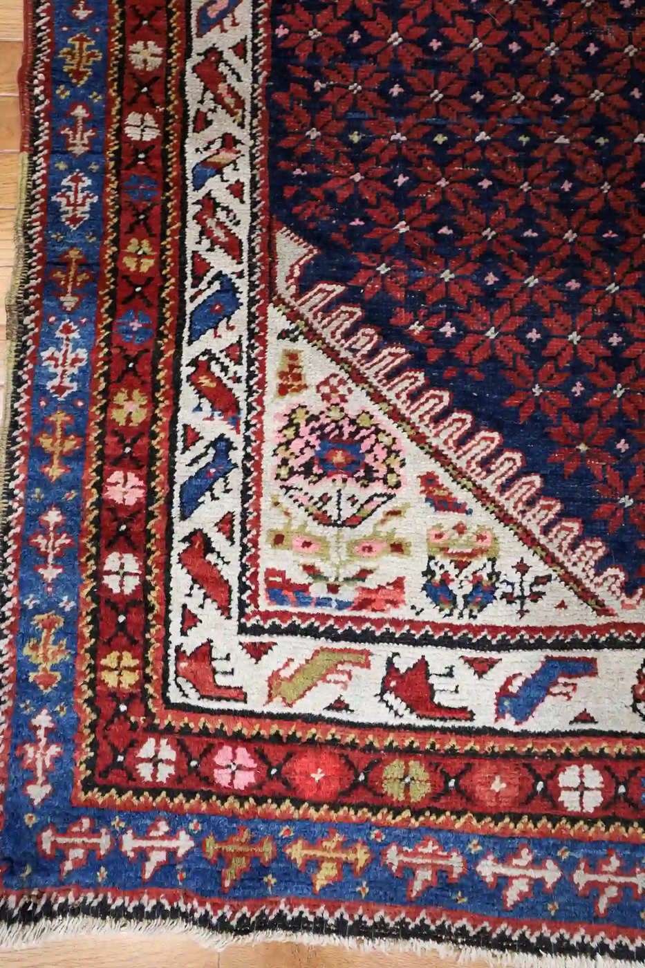 4′ x 17′ Red Fine Hand-Knotted Persian Malayer Runner – Traditional Wool