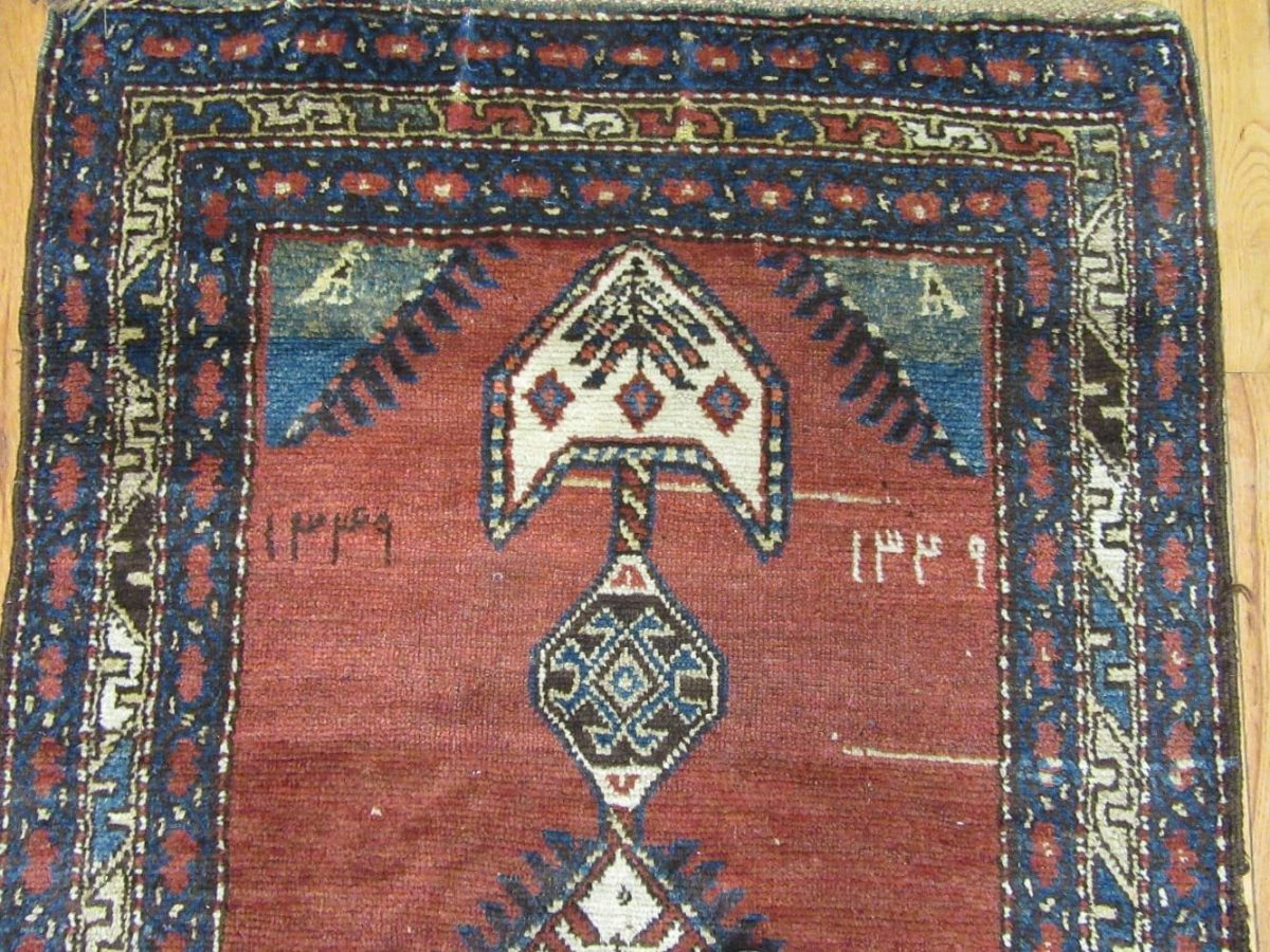 3′ x 16′ Antique Tribal Persian  Heriz (Hashtroud) Runner Rug – Rust – Hand Knotted Wool