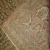 11′ x 15′ Antique Persian Tabriz Rug Beige Hand Knotted Wool