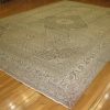 11′ x 15′ Antique Persian Tabriz Rug Beige Hand Knotted Wool