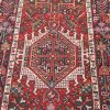 3′ x 13′ Antique Persian Heriz Runner Rug Red Blue Hand Knotted Wool