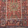 3′ x 13′ Antique Persian Heriz Runner Rug Red Blue Hand Knotted Wool