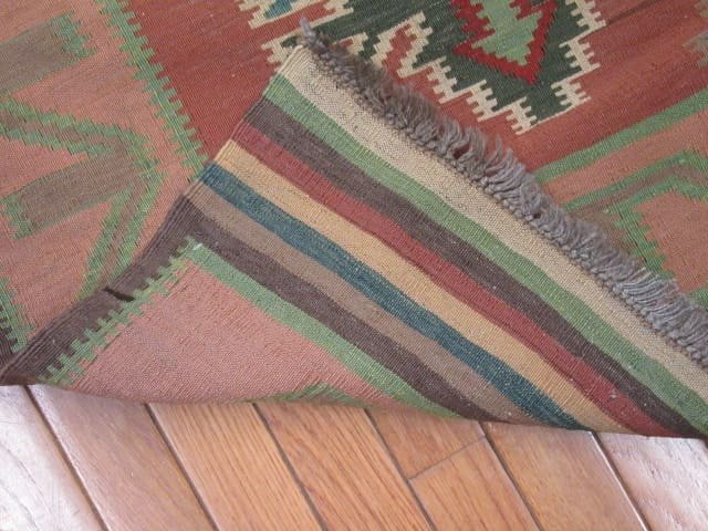 3′ x 10′ Terracotta Fine Flatwoven Afghan Kilim Runner – Tribal Wool