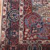 7′ x 10′ Ivory and Indigo Hand-Knotted Antique Persian Kerman Rug – Investment Grade Wool