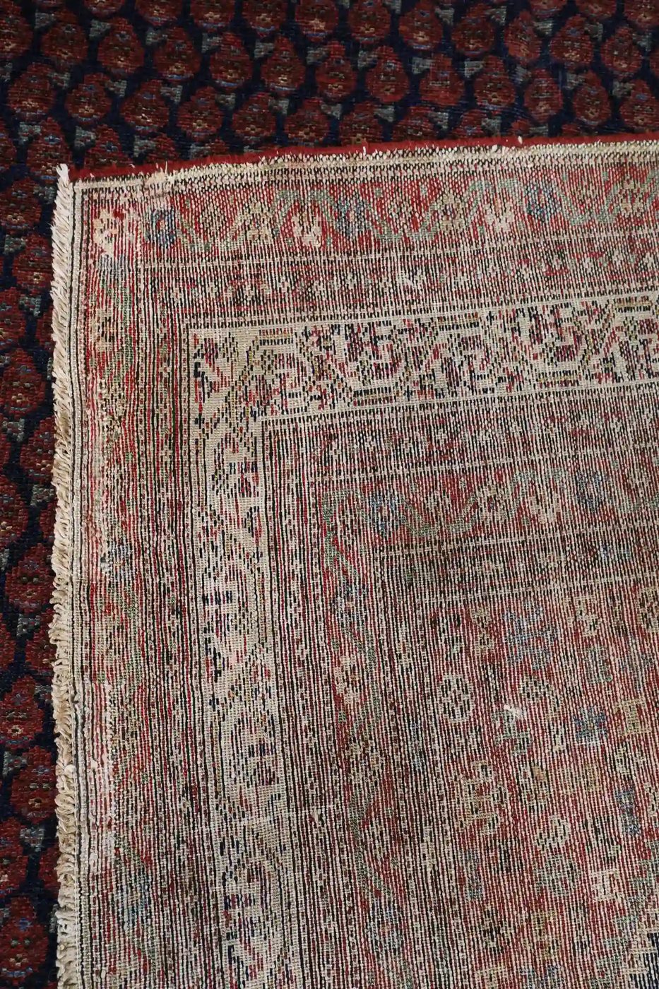 7′ x 17′ Red Fine Hand-Knotted Antique Persian Malayer Runner – Traditional Wool
