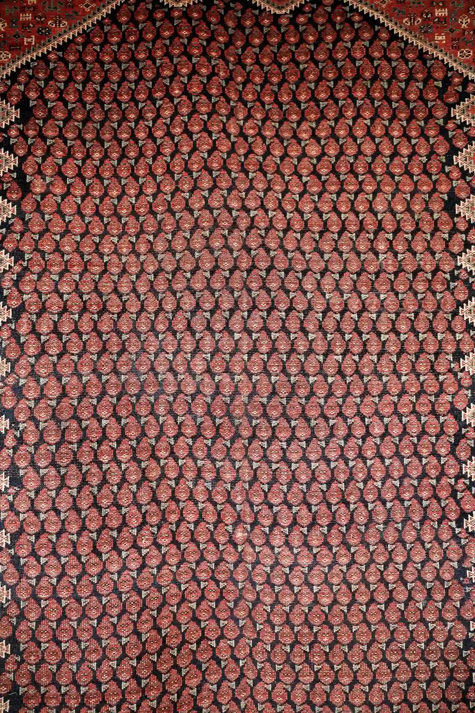 7′ x 17′ Red Fine Hand-Knotted Antique Persian Malayer Runner – Traditional Wool