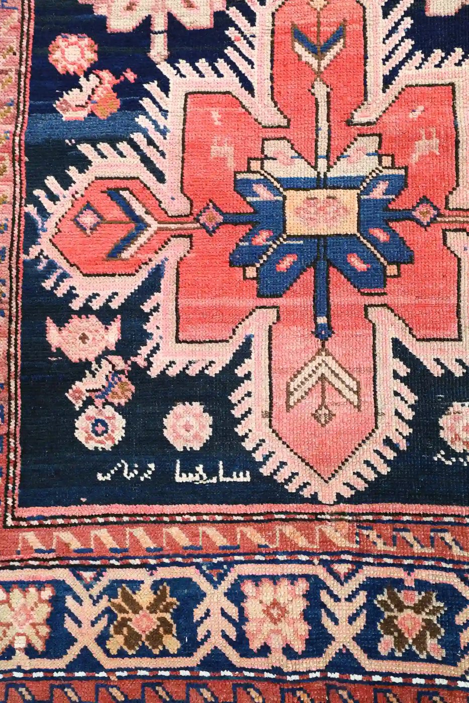 4′ x 15′ Red Fine Hand-Knotted Antique Caucasian Karabagh Runner – Traditional Wool - 10 4′ x 15′ Red Fine Hand-Knotted Antique Caucasian Karabagh Runner – Traditional Wool