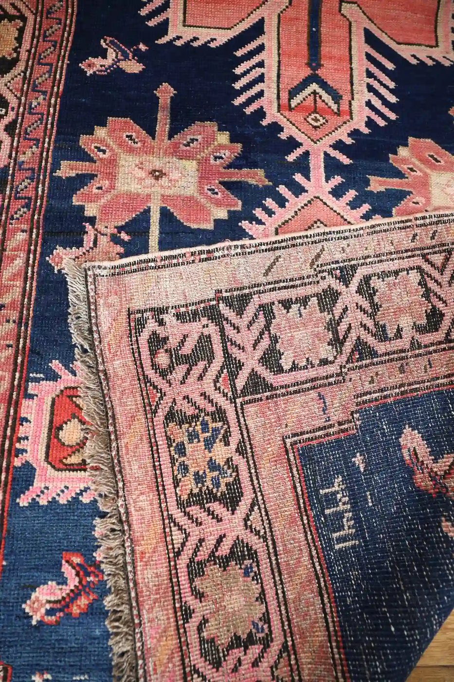 4′ x 15′ Red Fine Hand-Knotted Antique Caucasian Karabagh Runner – Traditional Wool - 11 4′ x 15′ Red Fine Hand-Knotted Antique Caucasian Karabagh Runner – Traditional Wool