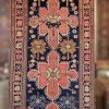 4′ x 15′ Red Fine Hand-Knotted Antique Caucasian Karabagh Runner – Traditional Wool - 2 4′ x 15′ Red Fine Hand-Knotted Antique Caucasian Karabagh Runner – Traditional Wool