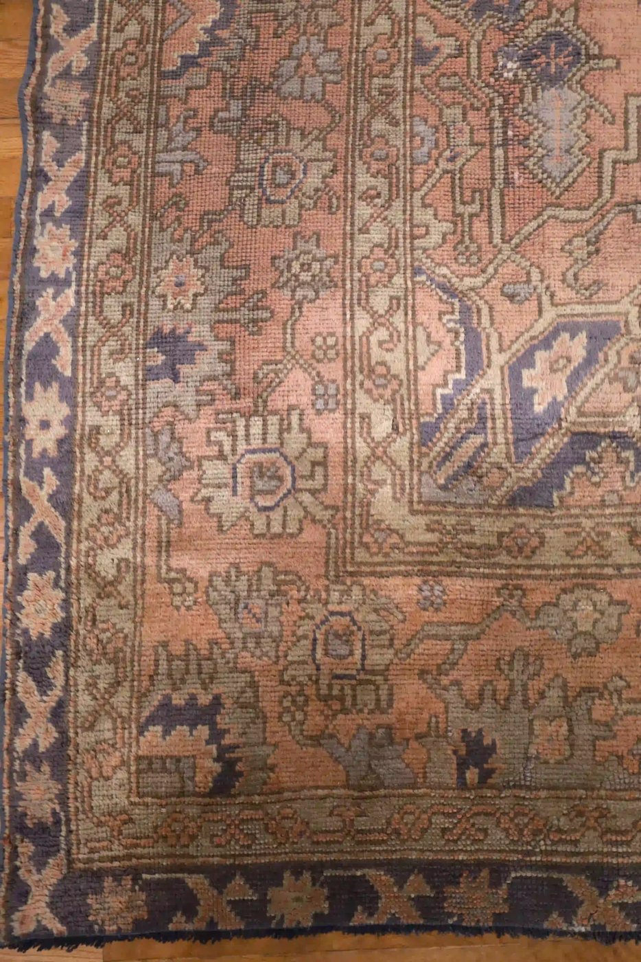 12′ x 19′ Purple Fine Hand-Knotted Turkish Oushak Rug – Traditional Wool
