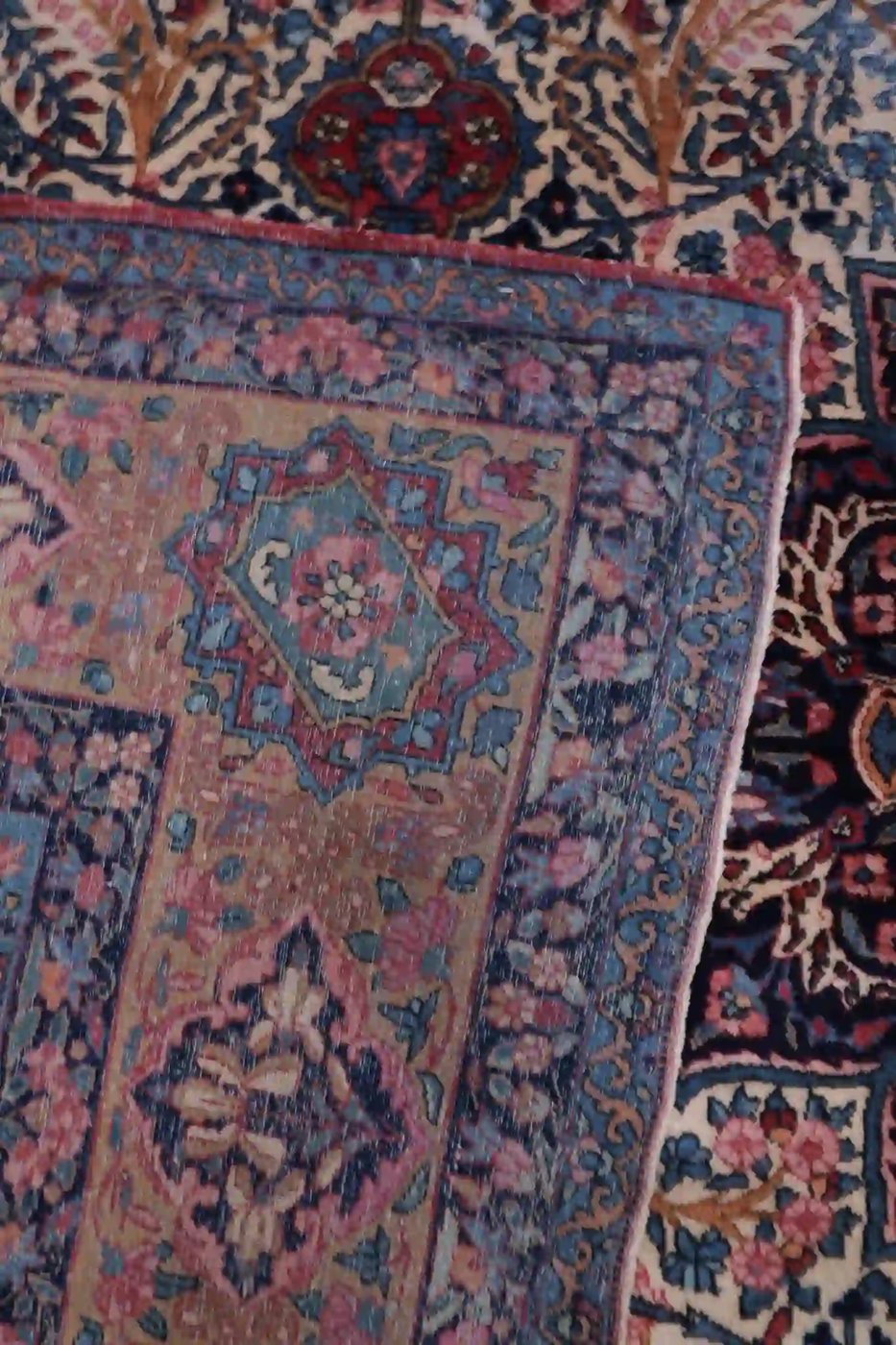 12′ x 17′ Pink Fine Hand-Knotted Persian Kerman Rug – Traditional Wool