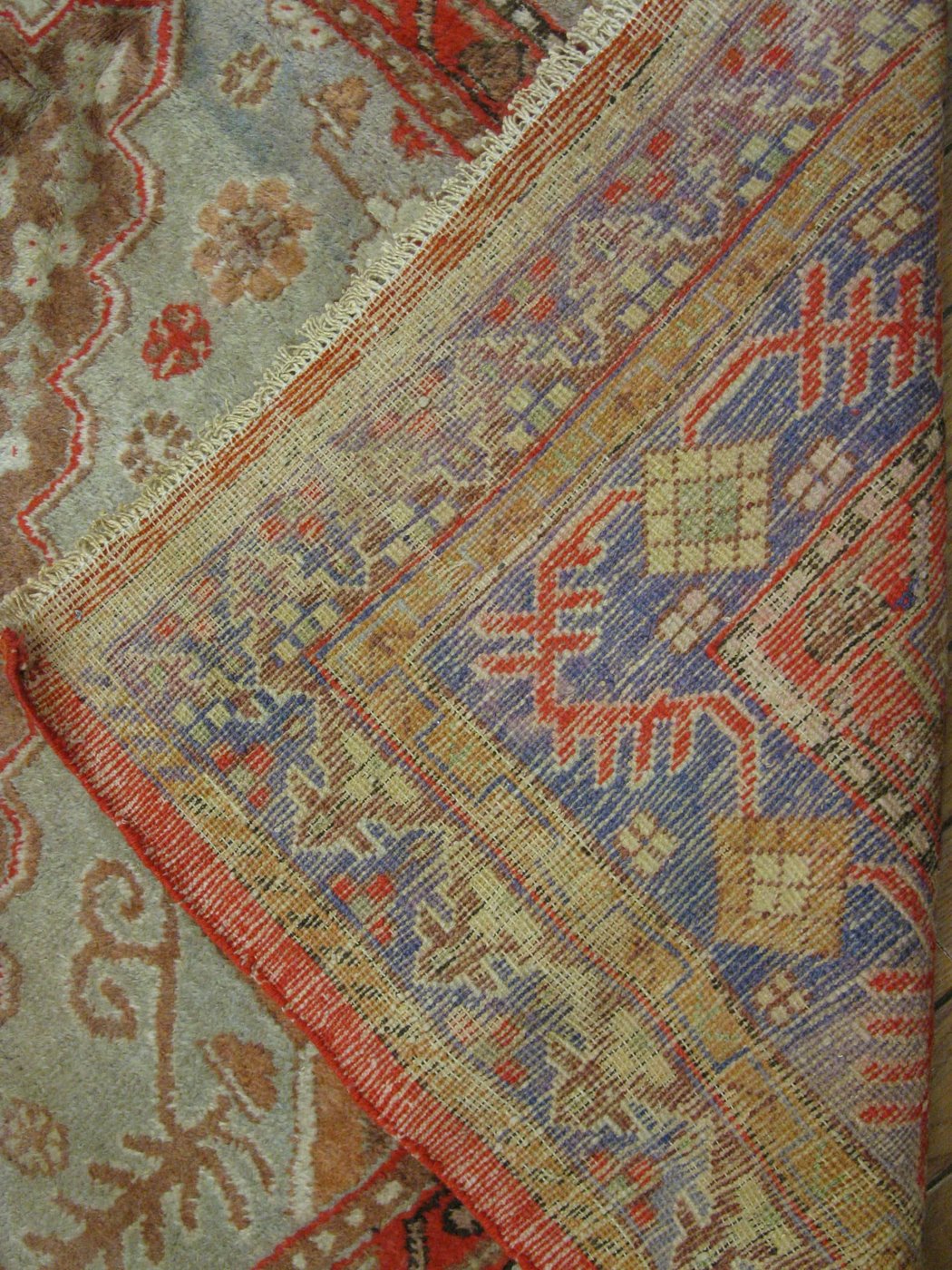 6′ x 11′ Antique Khotan Gallery Rug Soft Blue Hand Knotted Wool