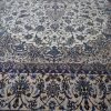 15′ x 26′ Palace Size Ivory and Blue Hand-Knotted Vintage Persian Nain Rug – Premium Wool