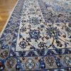 15′ x 26′ Palace Size Ivory and Blue Hand-Knotted Vintage Persian Nain Rug – Premium Wool