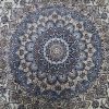15′ x 26′ Palace Size Ivory and Blue Hand-Knotted Vintage Persian Nain Rug – Premium Wool