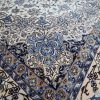 15′ x 26′ Palace Size Ivory and Blue Hand-Knotted Vintage Persian Nain Rug – Premium Wool