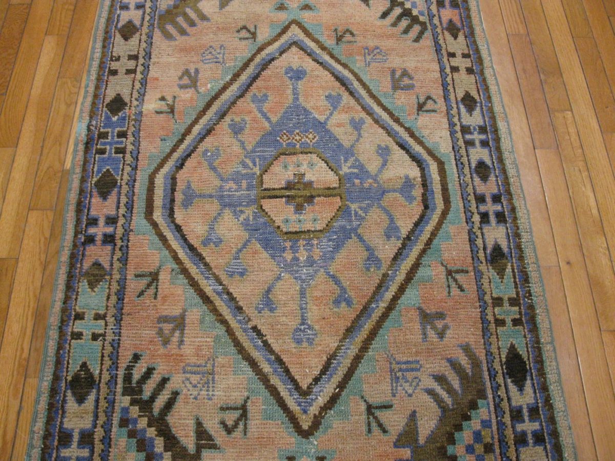 3′ x 13′ Turkish Beige Runner Rug – Transitional Wool