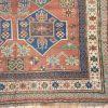 5′ x 8′ Antique Caucasian Kazak Rust Geometric Rug – Traditional Wool