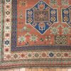 5′ x 8′ Antique Caucasian Kazak Rust Geometric Rug – Traditional Wool