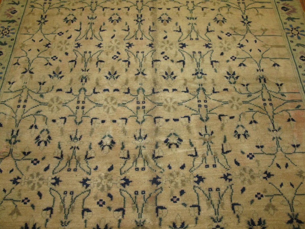 6′ x 12′ Turkish Beige All-Over Rug – Transitional Wool
