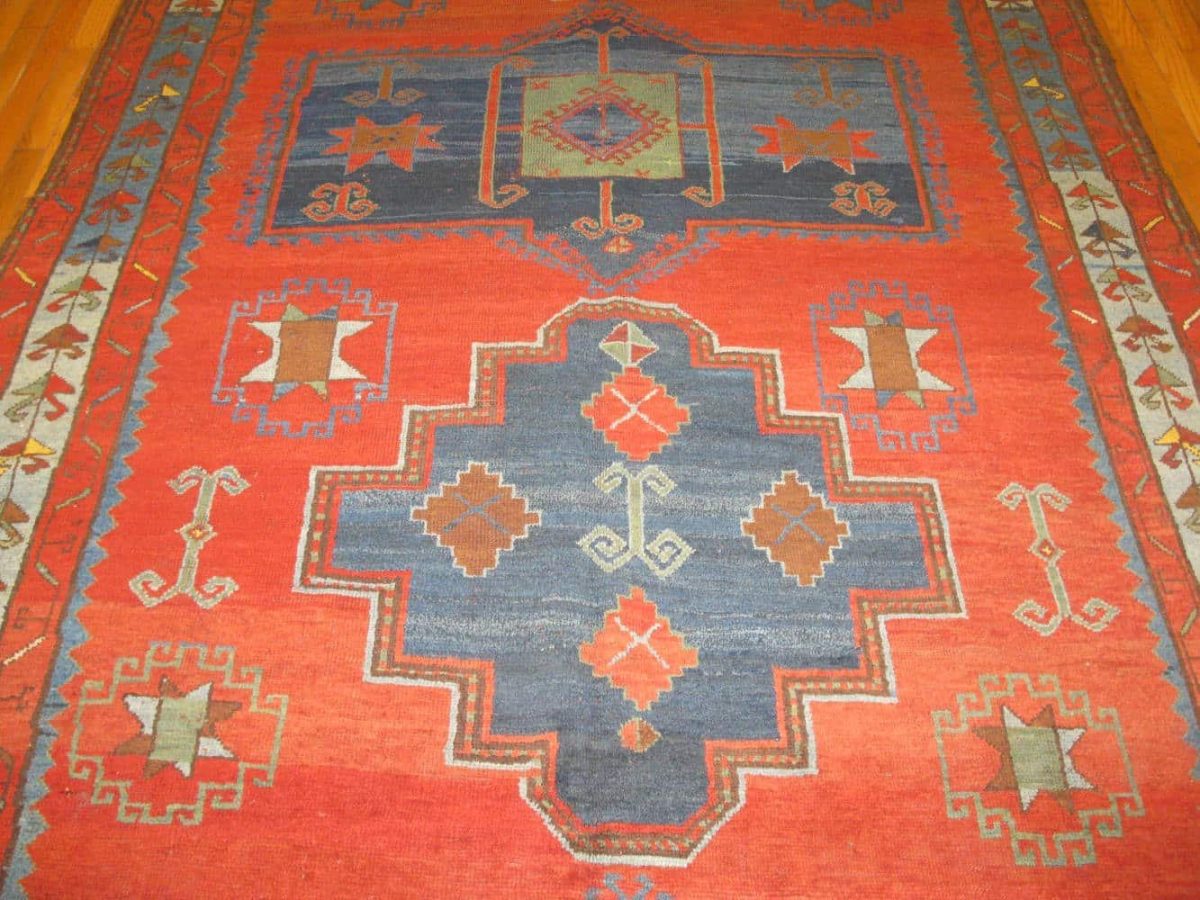 6′ x 12′ Red Fine Hand-Knotted Caucasian Kazak Rug – Tribal Wool