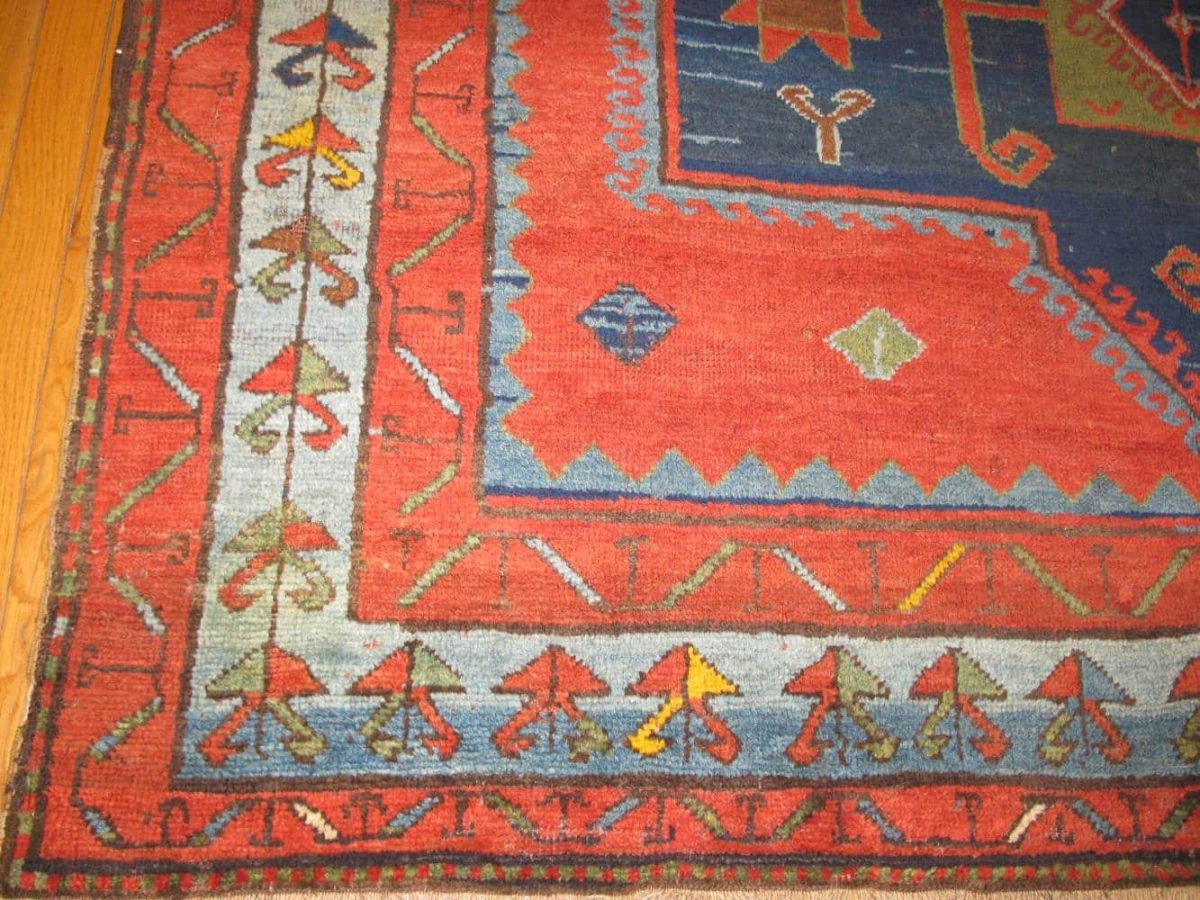 6′ x 12′ Red Fine Hand-Knotted Caucasian Kazak Rug – Tribal Wool