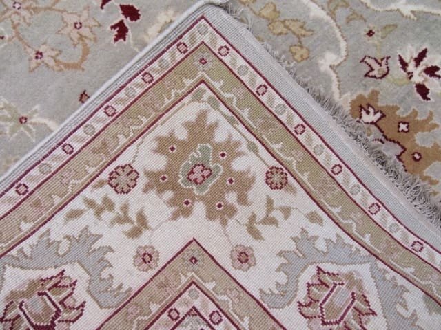 6′ x 17′ Indian Agra Light Blue Transitional Gallery Rug – Hand Knotted - 4 6′ x 17′ Indian Agra Light Blue Transitional Gallery Rug – Hand Knotted